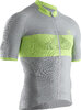 X-BIONIC Men Invent 4.0 Cycling Zip Shirt SH SL dolomite grey phyton yellow XL