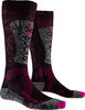 X-SOCKS Women Ski Energizer LT 4.0 black/fluo pink/stone grey melange 35-36