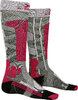 X-SOCKS Women Ski Rider 4.0 stone grey melange/pink 37-38