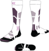 X-SOCKS Women Ski Perform OTC X white/lavender 41-42