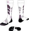 X-SOCKS Women Ski Expert OTC X white/lavender 41-42