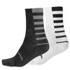 Endura Coolmax® Stripe Socken (Doppelpack): Schwarz - L-XL