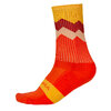 Endura Zacken Socken: Paprika - L-XL