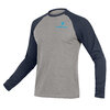 Endura One Clan Raglan Langarmshirt: Ink Blue  - S