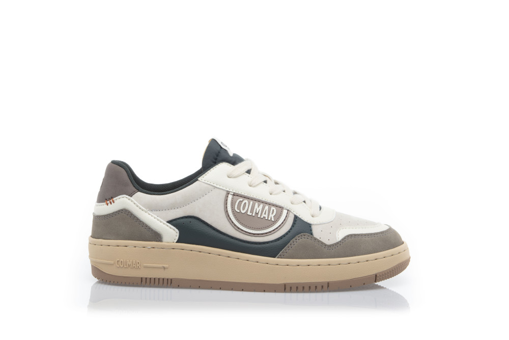 COLMAR Shoe Men Austin Suit 035 off white-warm gray-bottle green