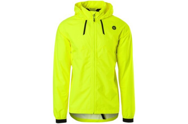 AGU commuter compact rain jacket hi-vis neon yellow