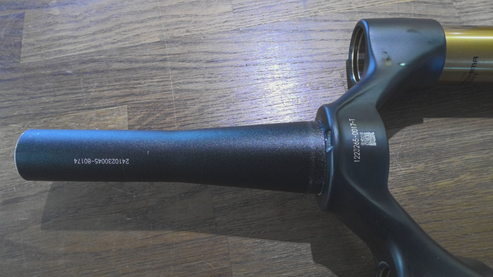 Fox Fox 2022 38er Upers Max180mm 15x110 Kashima mat black (Gabelschaft 15.8cm)