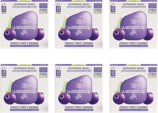 waterdrop Microdrink Boost Johannisbeere (6x12 Pack)