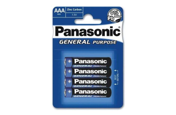Panasonic Batterie R03 Micro 1.5V AAA Set a
