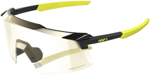 100% 100% Aerocraft - Gloss Metallic Black - Photochromic Lens