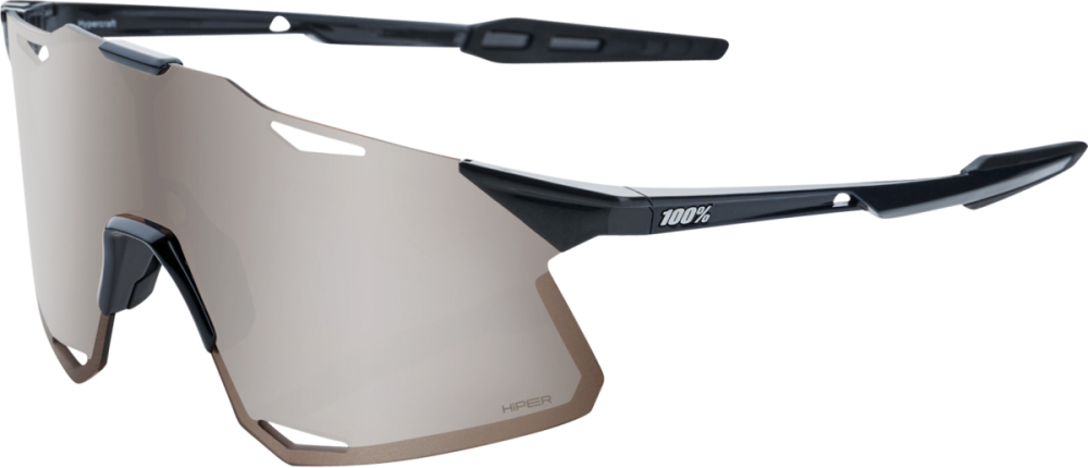 100% 100% Hypercraft Glases Gloss black-HiPER silver