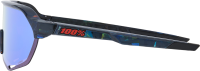 100percent 100% S2 Glases black Holographic - Hiper blue multilayer mir