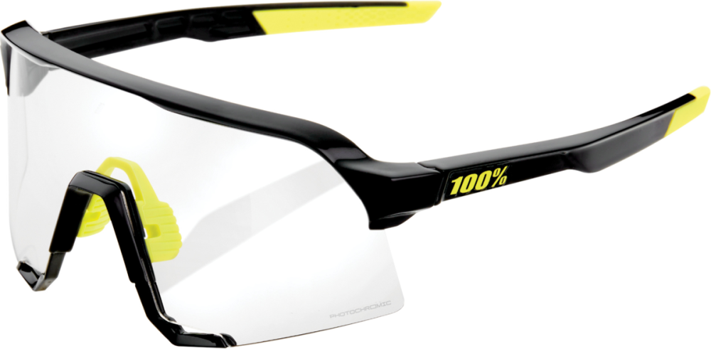 100percent 100% S3 Glases Gloss black-Photochromic