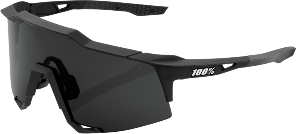 100percent 100% Speedcraft Tall Glases Soft Tact black-smoke
