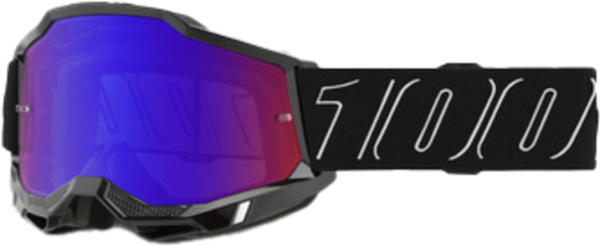 100% 100% Accuri 2 Goggle Blackline - Mirror Red/Blue Lens