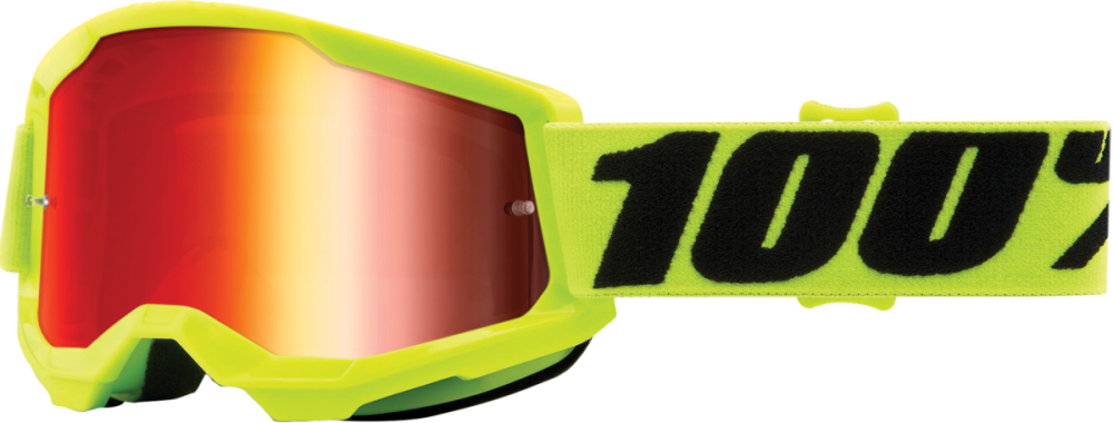100percent Strata 2 Jr. Goggle Fluo/Yellow - Mirror Red
