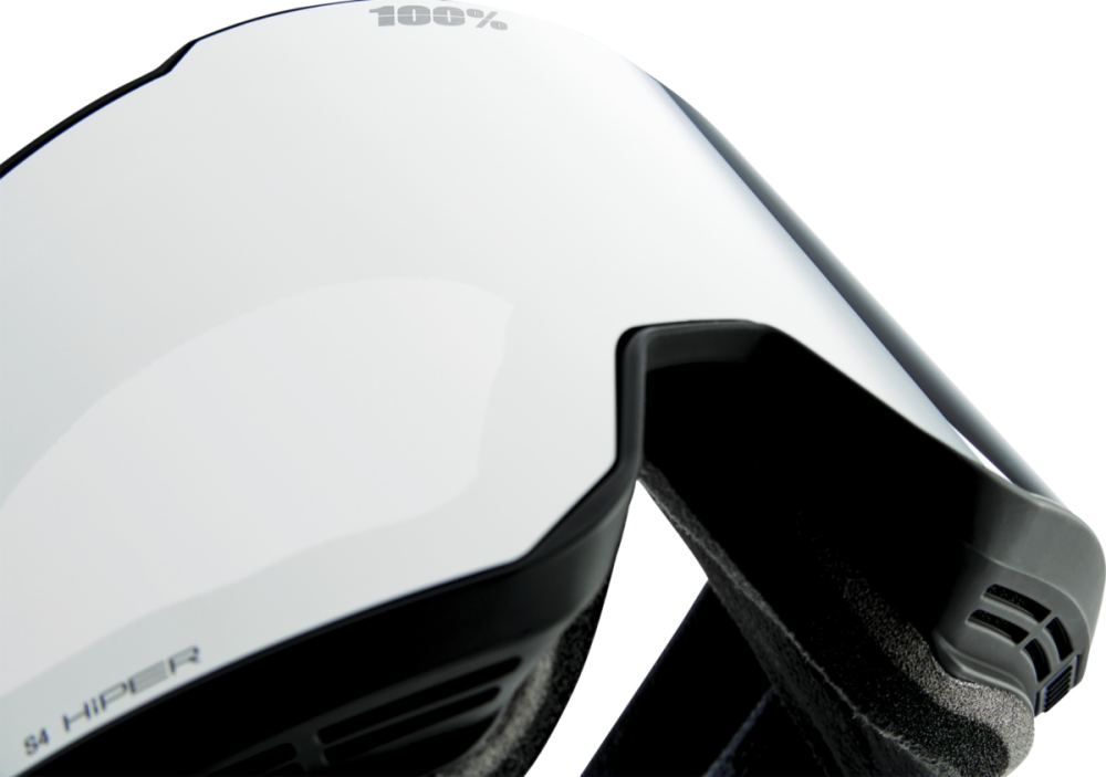 100% 100% Snowcraft XL Hiper Goggle black - mirror silver
