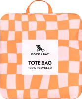 Dock & Bay Foldable Bag Medium groovy check