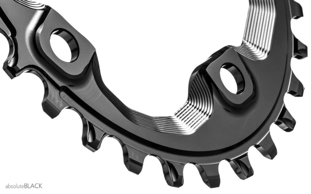 absoluteBLACK aBLACK - MTB - OVAL - XT M8000/MT700 assymetrical chainring N/W - BLACK - SCH...