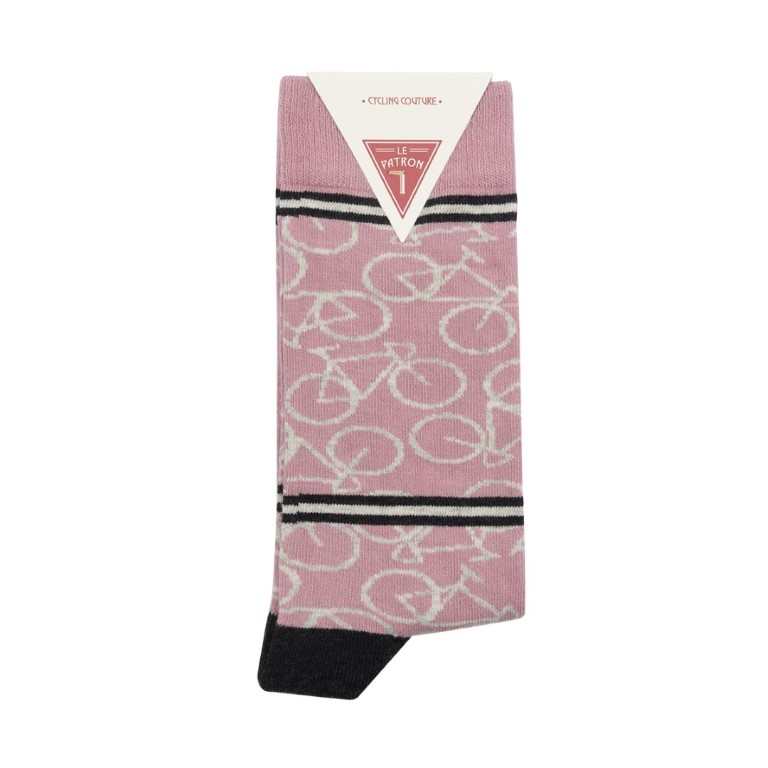 Le Patron Bicycle Socks dusty pink