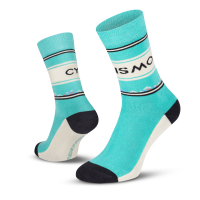 Le Patron Cyclismo Socks celeste