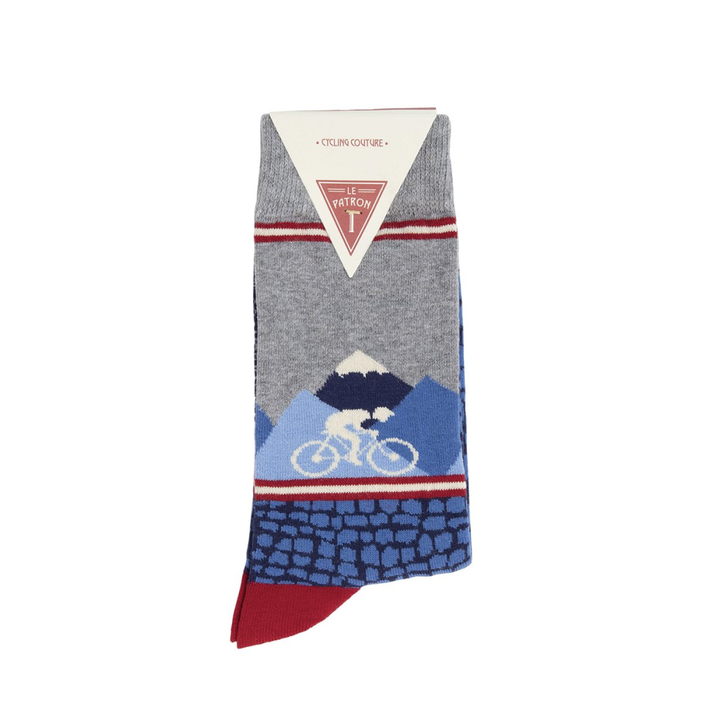 Le Patron Gottardo Socks blue