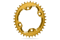 absoluteBLACK Kettenblatt, OVAL, MTB, für Shimano XT M8000/MT700 , assysmetrischer Spider, N/W, GOLD, 34 Zähne