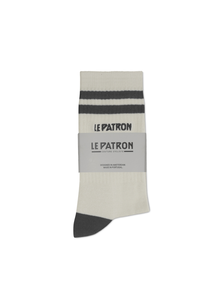 Le Patron Crew Logo Socks black