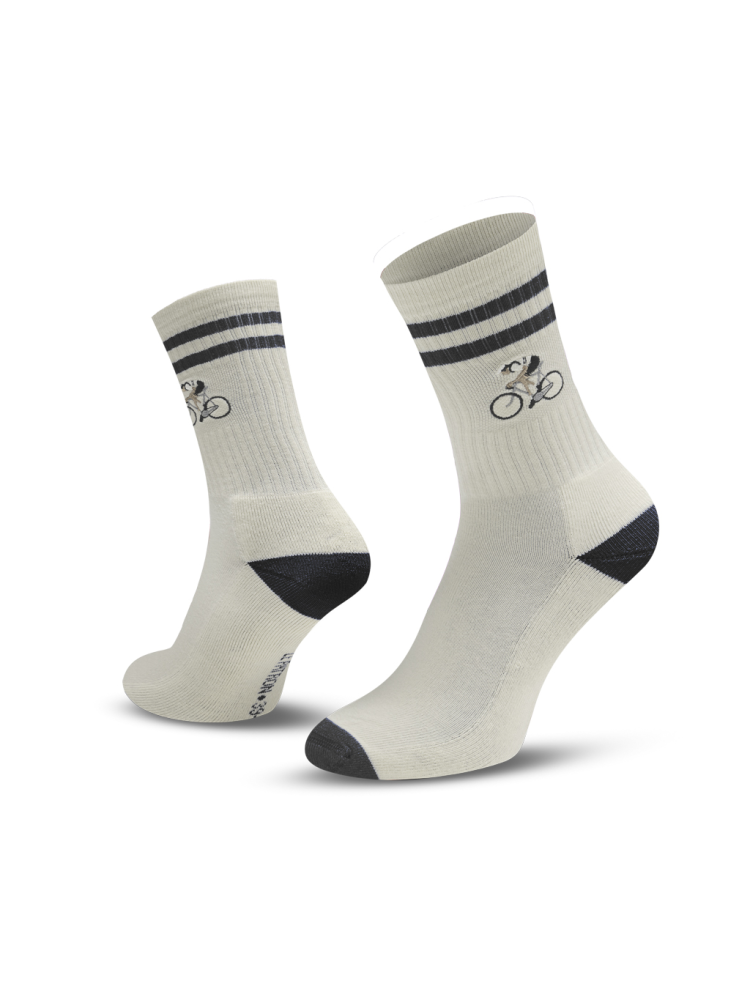 Le Patron Crew Cyclist Socks black