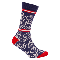 Le Patron Bicycle Socks indigo blue