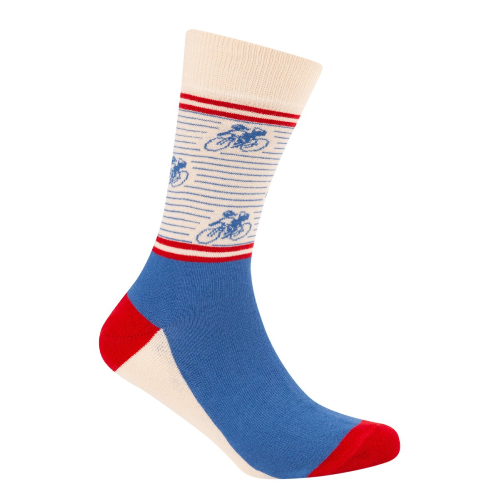 Le Patron Vintage Cyclist Socks riviera blue