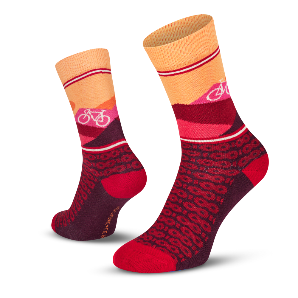 Le Patron Mountain Socks bordeaux