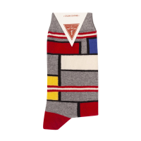 Le Patron Classic Jersey Look Socks mondrian grey