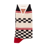 Le Patron Classic Jersey Peugeot Socks black ecru