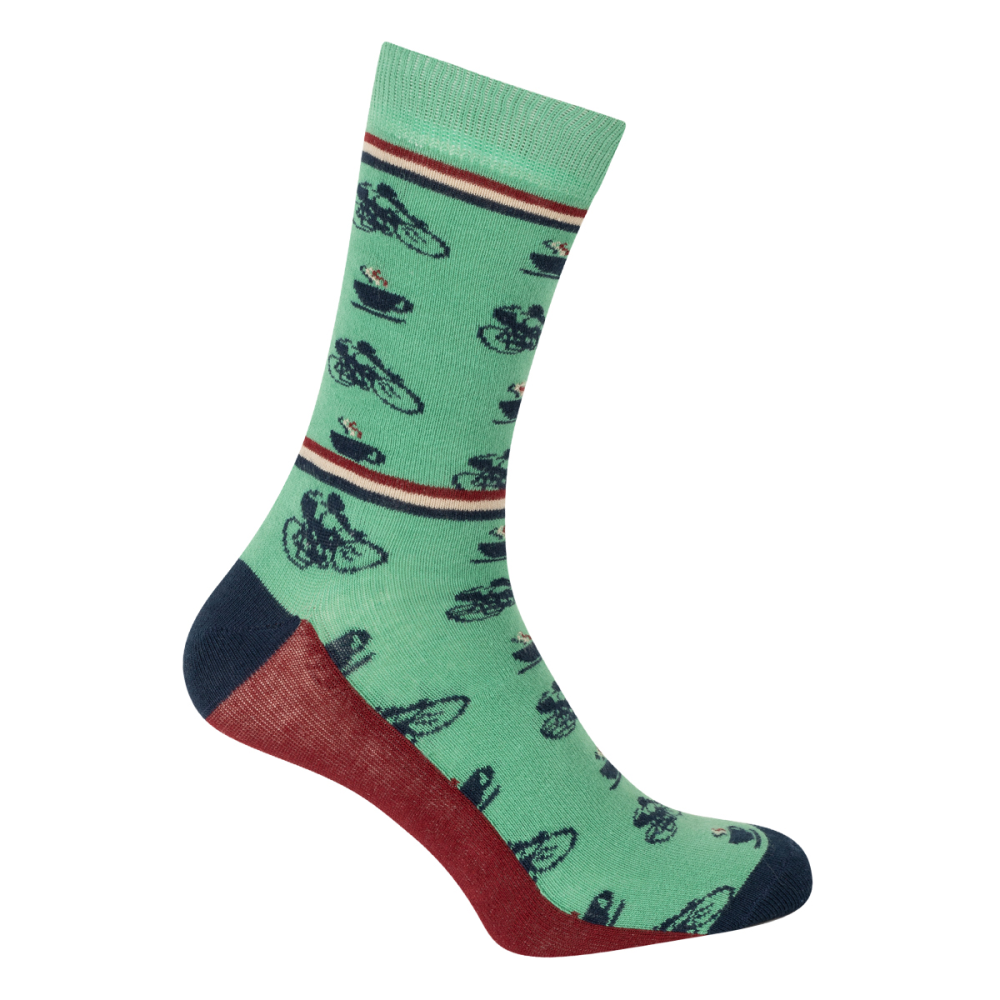 Le Patron Cafe Cycliste Socks mint
