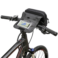 KlickFix Lenkertasche SMART BAG TOUCH schwarz mit integriertem Smartphone Fach