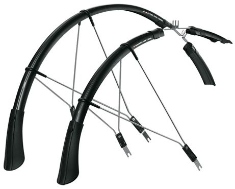 SKS Schutzblech​-​Satz 28″ RACEBLADE long (700×18​-​23) schwarz – mit Clip​-​Verbindung und Streben