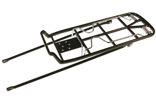 Pletscher VR​-​Gepäckträger Athlete 2B 26″ schwarz – 360mm mit Befestigung für Vorderrad