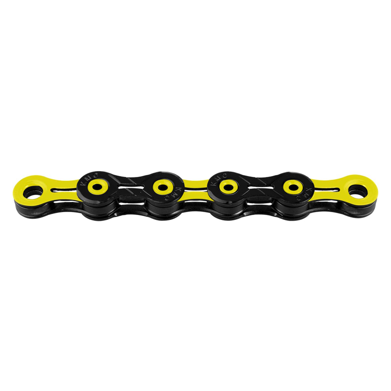 KMC Kette DLC 11 1​/​2″ x 11​/​128″ Black​/​Yellow – 116 Glieder
