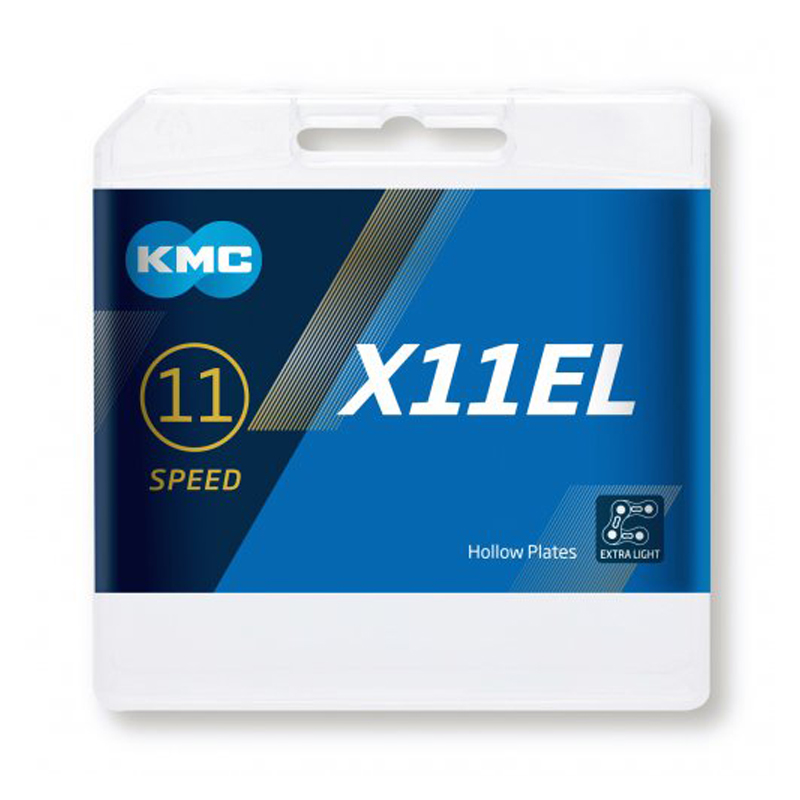 KMC Kette X11EL 1​/​2″ x 11​/​128″ Silver – 118 Glieder