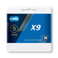 KMC Kette X9 1​/​2″ x 11​/​128″ Grey – 114 Glieder
