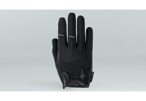 Specialized Men's Body Geometry Dual-Gel Long Finger Gloves, Black, XXL