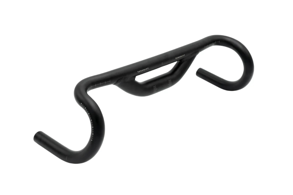 REDSHIFT Low Flare Top Shelf Handlebar, 50cm Width, 50mm Rise, 10 Grad Flare, black