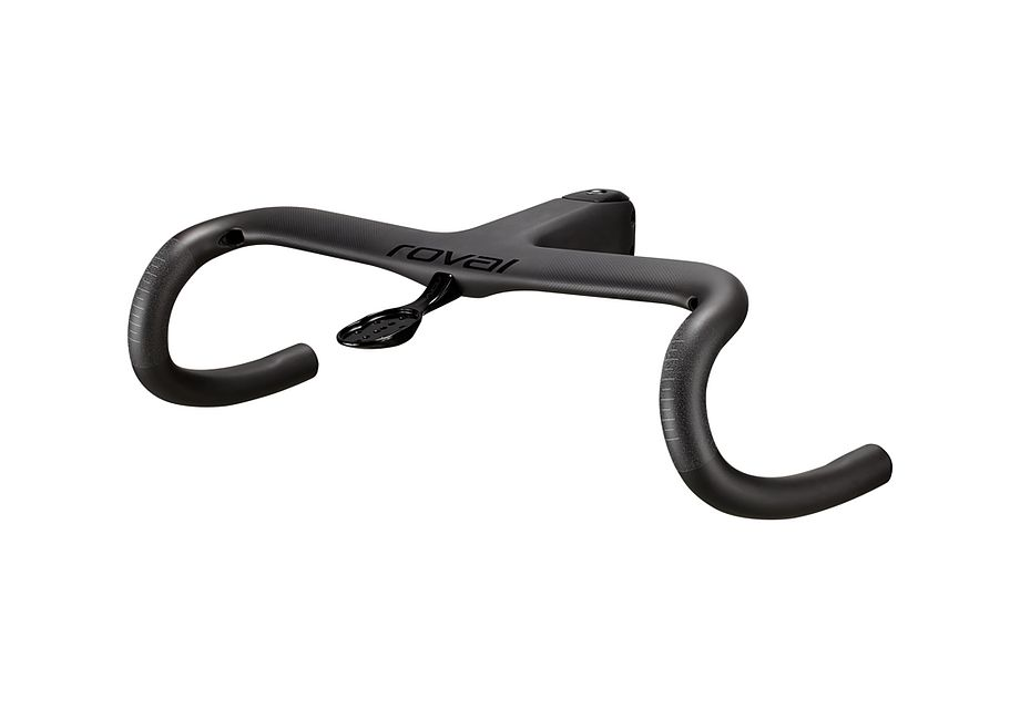 Specialized Roval Terra Cockpit, Satin Carbon/Gloss Black, 90mm x 380mm 12 Flare
