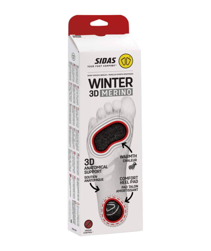 Sidas 319652000-Winter 3D Merino-Einlegesohlen M39-41