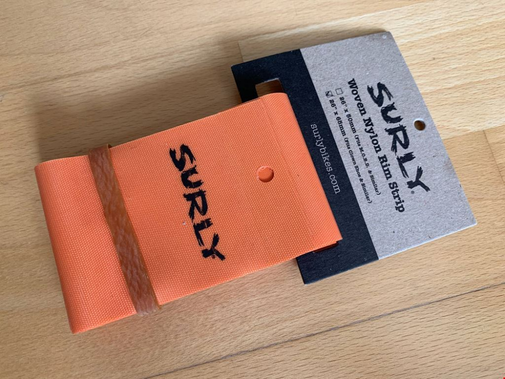 Surly Nylon Felgenband 26" 50mm 2 Stück orange