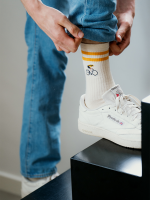 Le Patron Crew Cyclist Socks french yellow