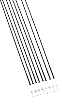 DT Swiss DT Tubeless Ventil Road Silver 66-80mm