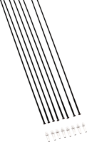 DT Swiss DT Tubeless Ventil Road Silver 66-80mm