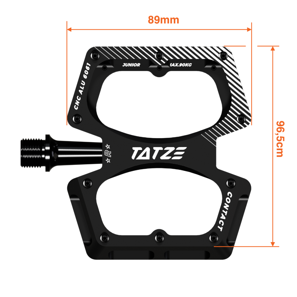 TATZE CONTACT Junior Pedal, orange